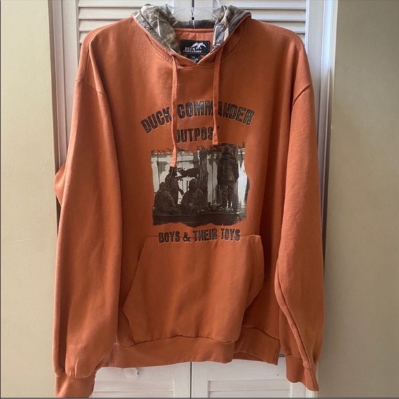 Duck Commander Outpost - Men's 2XL Orange Hoodie - Picture 1 of 3